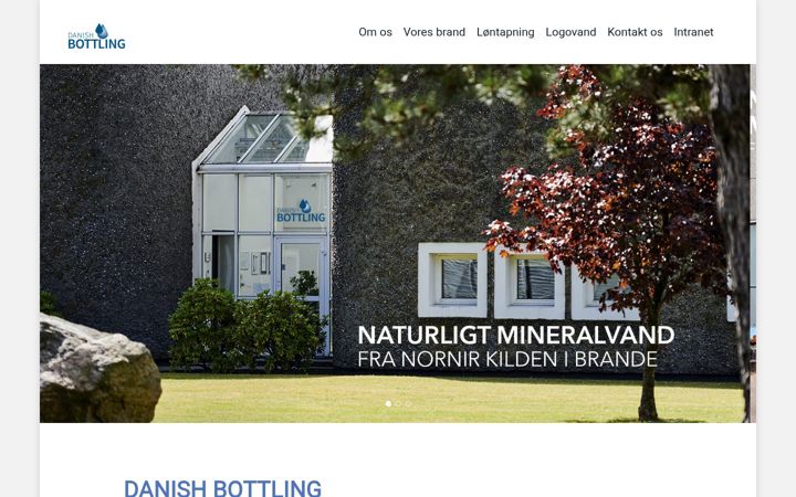 Screenshot van danish-bottling.com
