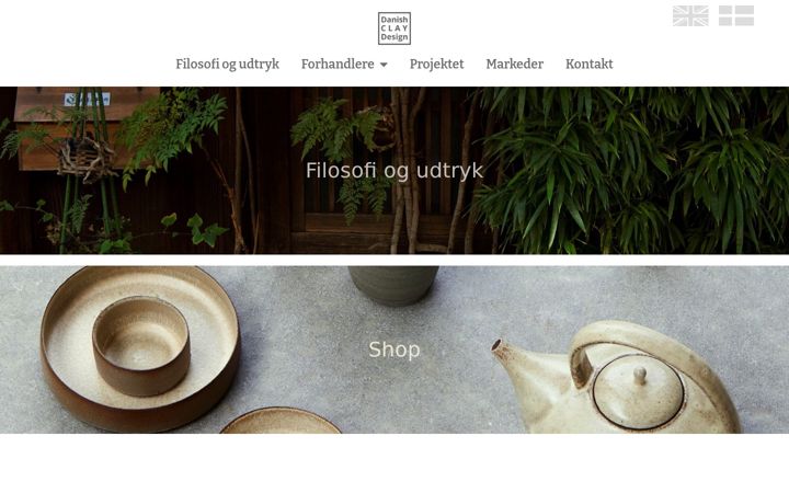 Snímek obrazovky danishclaydesign.dk