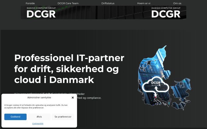 Snímek obrazovky danishcomputergroup.dk