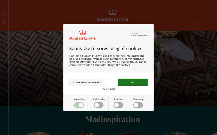 Screenshot of danishcrown.com