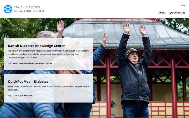 Screenshot di danishdiabetesknowledgecenter.dk