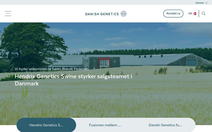 Screenshot di danishgenetics.dk