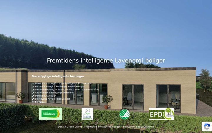 Screenshot of danishgreenliving.dk