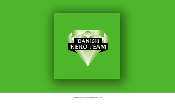 Screenshot of danishheroteam.dk