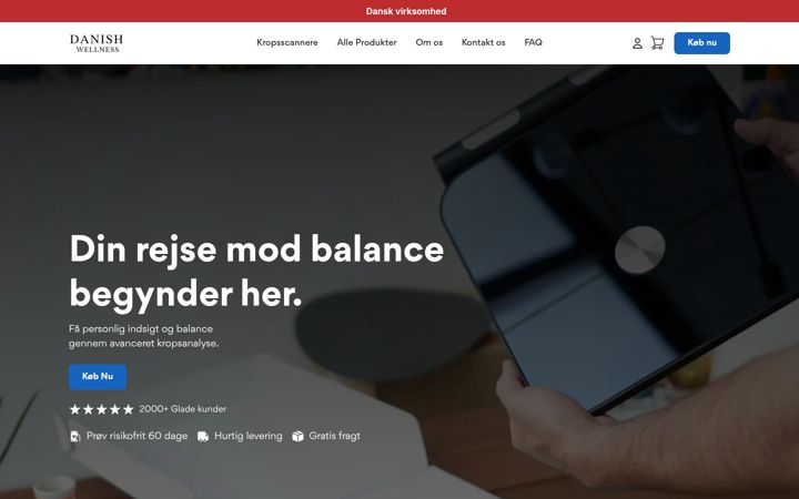 Screenshot of danishwellness.dk