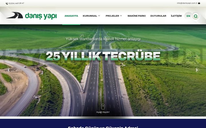 Snímek obrazovky danisyapi.com.tr