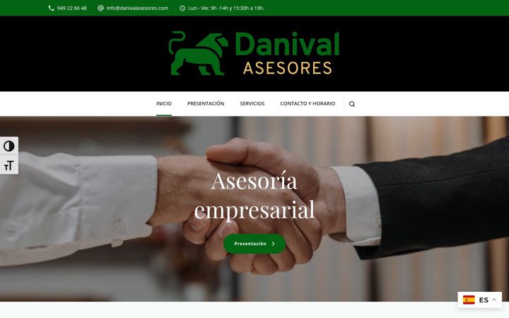 Screenshot of danivalasesores.com