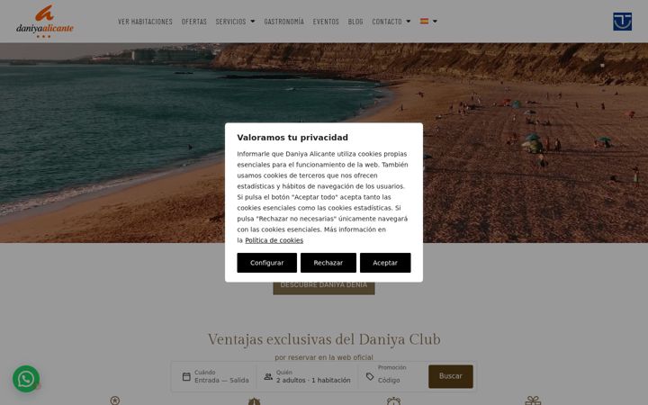 Screenshot of daniyaalicante.com
