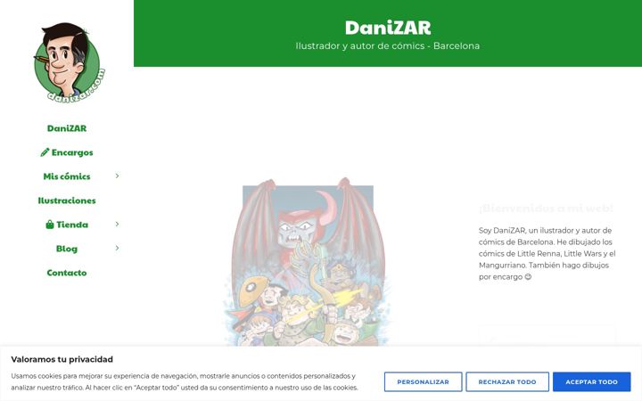 Screenshot of danizar.com