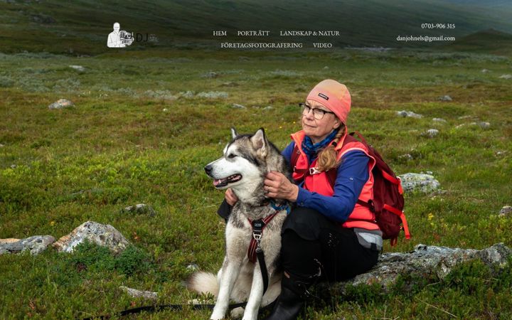 Screenshot of danjohnelsfoto.se