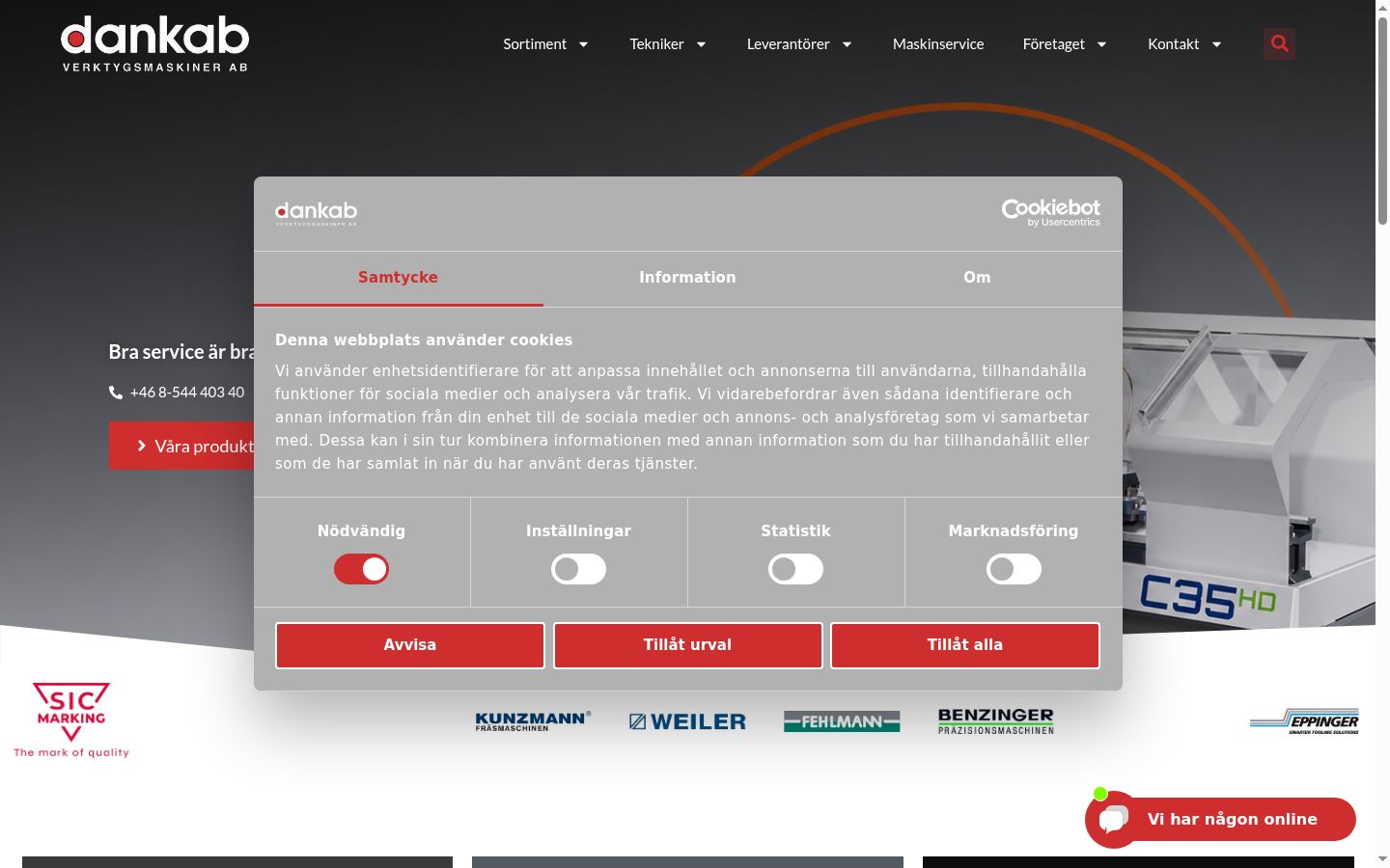 Capture d'écran de la bannière de consentement affichée avant toute interaction