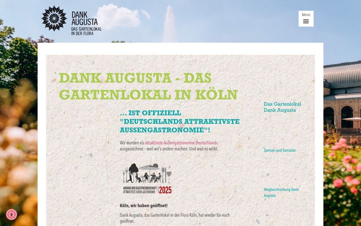 Screenshot of dankaugusta.de