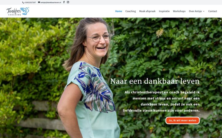 Captura de ecrã de dankbaarleven.nl