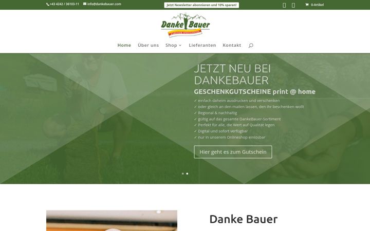 Screenshot of dankebauer.com