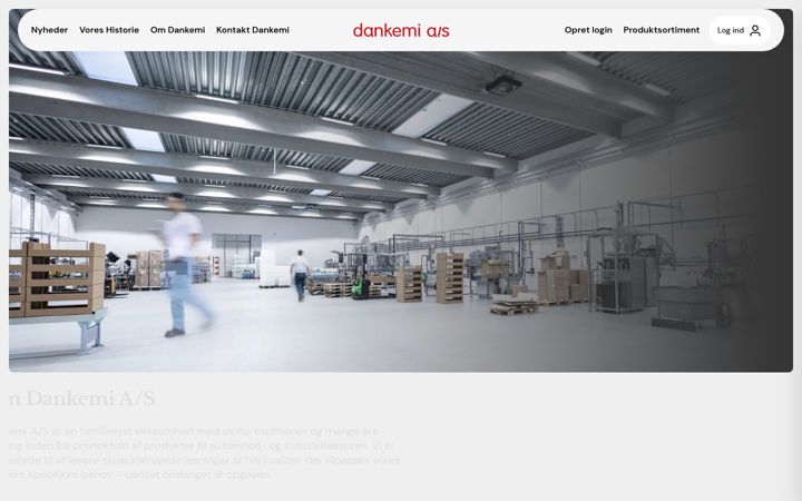 Screenshot of dankemi.dk