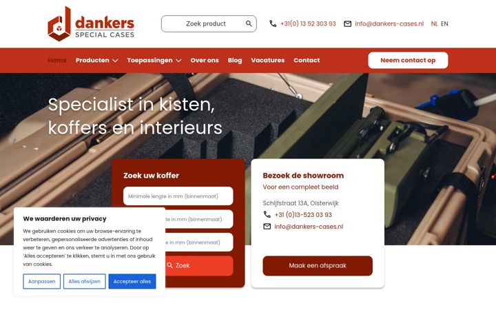 Captura de ecrã de dankers-cases.nl