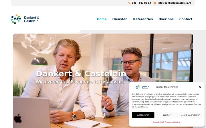 Captura de ecrã de dankertencastelein.nl