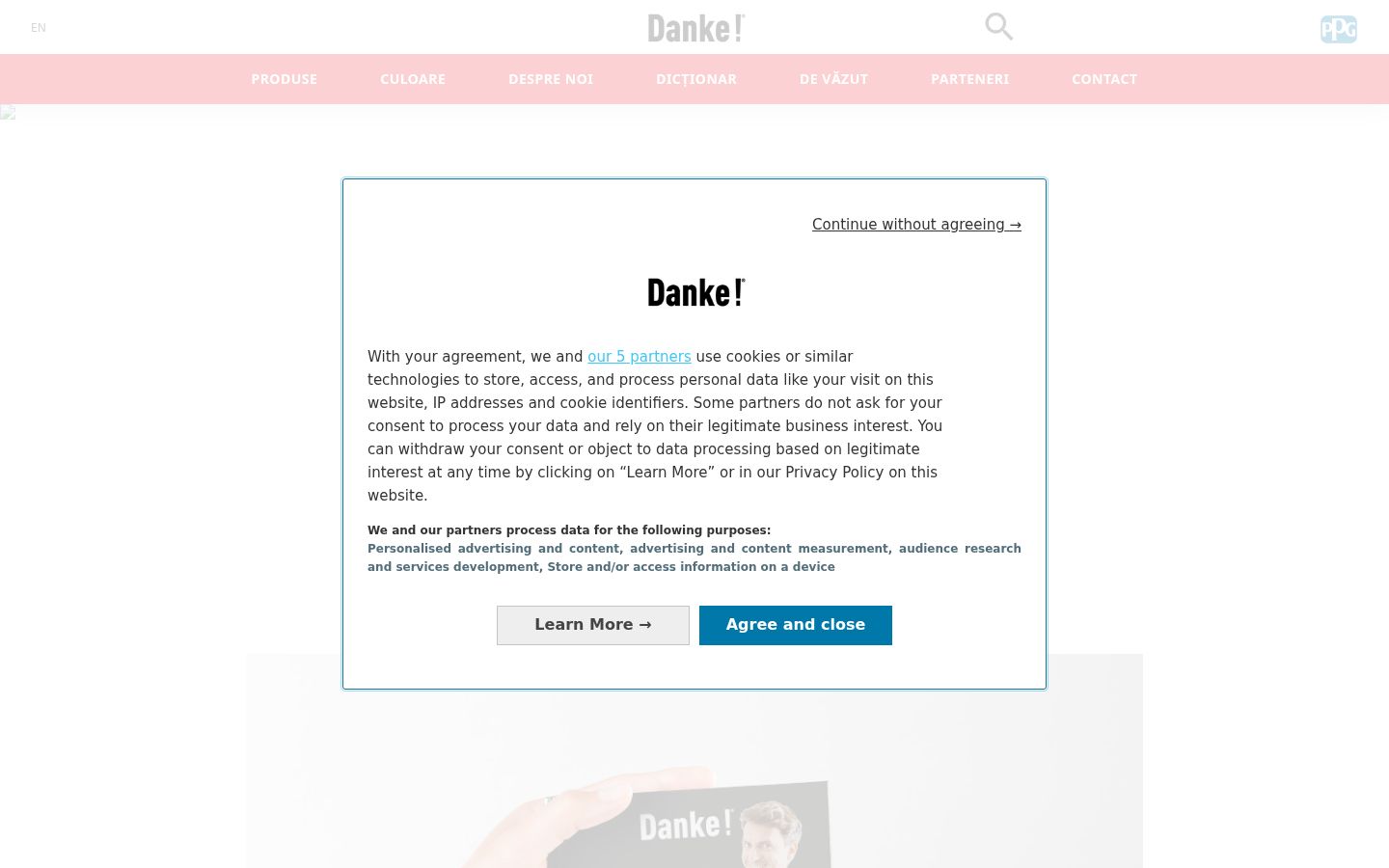 Capture d'écran de la bannière de consentement affichée avant toute interaction