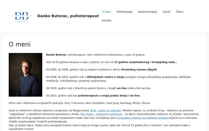 Snimka zaslona za danko-butorac.from.hr