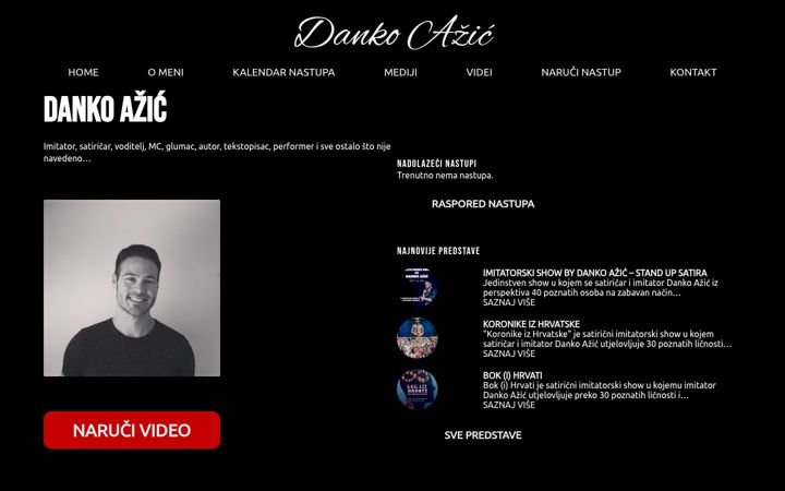 Screenshot of dankoazic.com