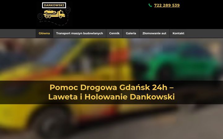 Screenshot of dankowski-pomoc-drogowa.pl
