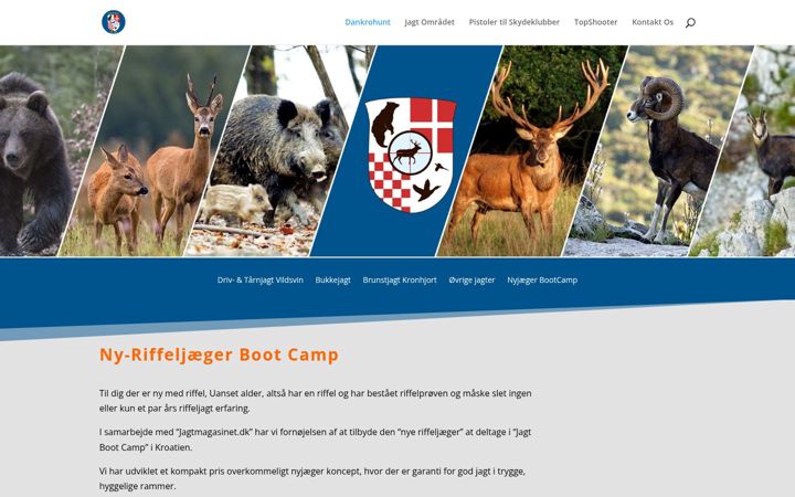 Screenshot of dankrohunt.dk