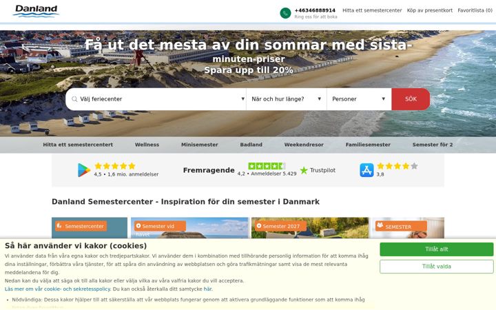Screenshot von danland.se