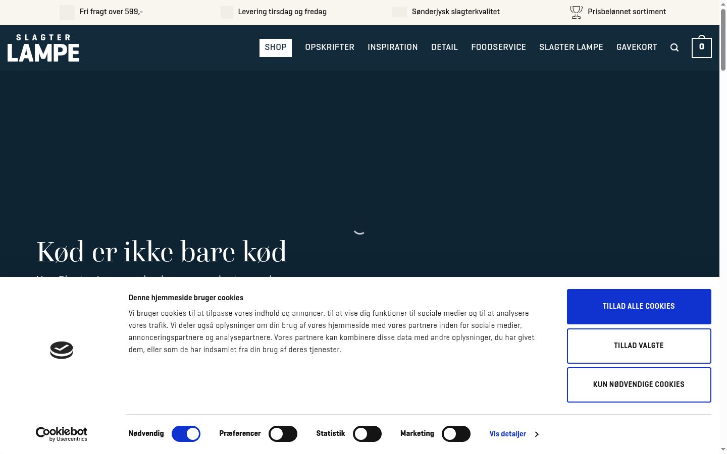 Screenshot tal-banner tal-kunsens muri qabel kwalunkwe interazzjoni