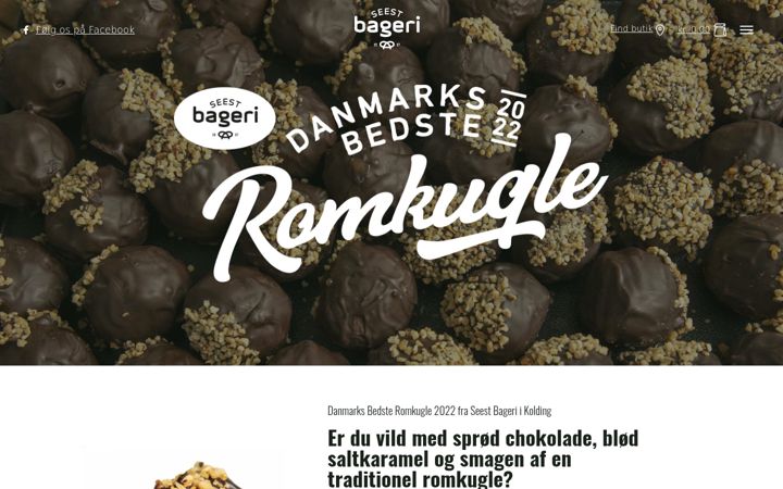 Screenshot di danmarks-bedste-romkugle.dk