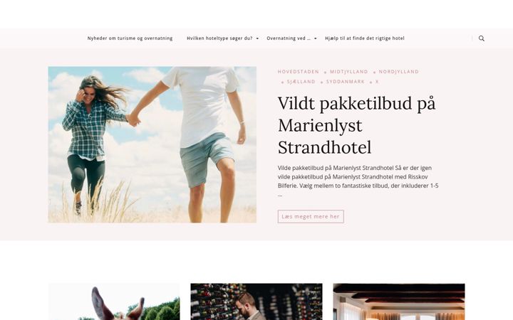 Screenshot di danmarksbedstehoteller.dk