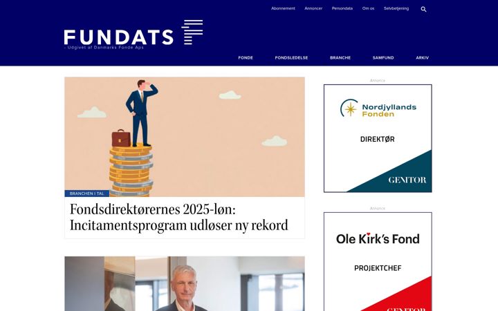 Screenshot di danmarksfonde.dk