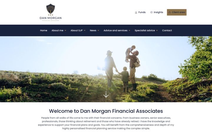 Screenshot von danmorganfinancialassociates.co.uk