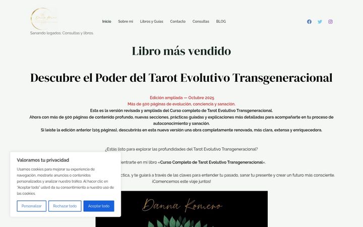 Screenshot of dannaromero.com
