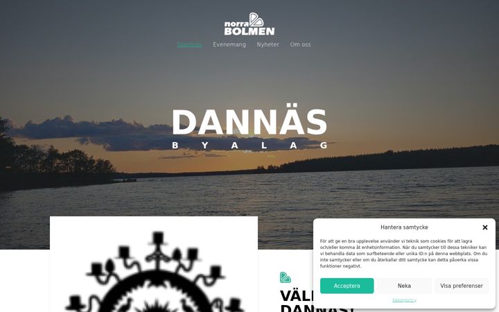 Screenshot of dannasbyalag.com
