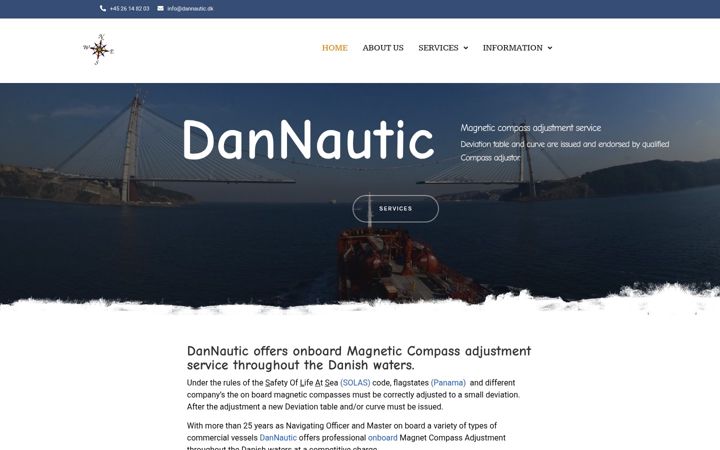Screenshot di dannautic.dk
