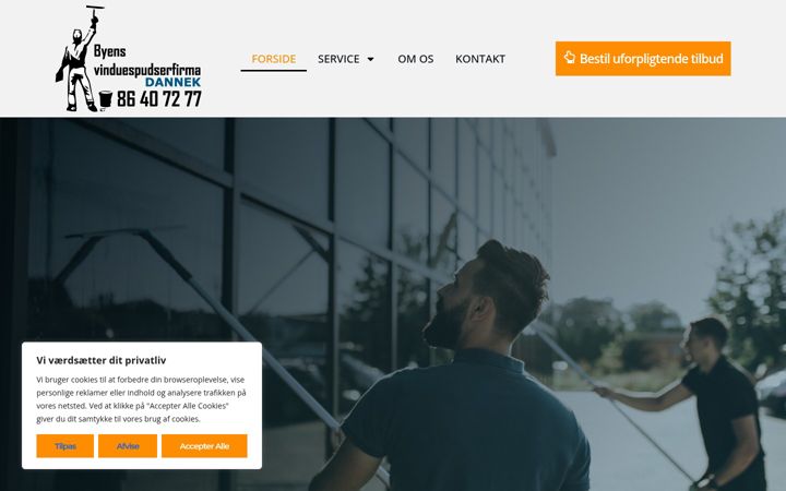 Screenshot of dannek.dk
