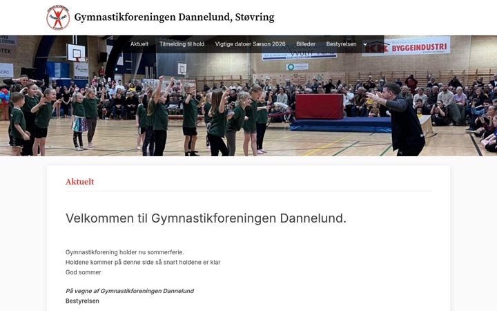 Screenshot of dannelund.dk