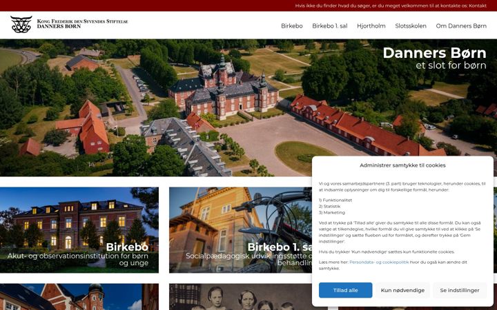 Screenshot of dannersborn.dk