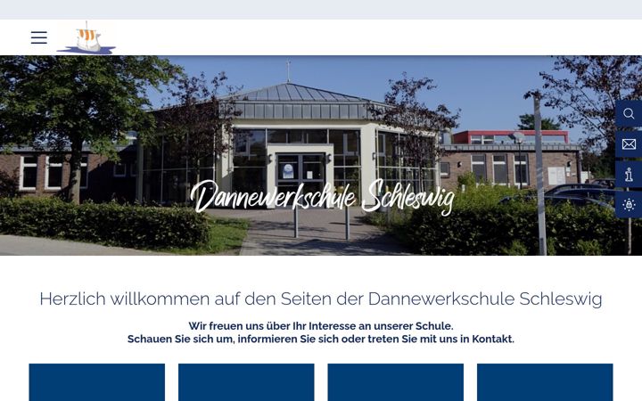 Screenshot of dannewerkschule-schleswig.de