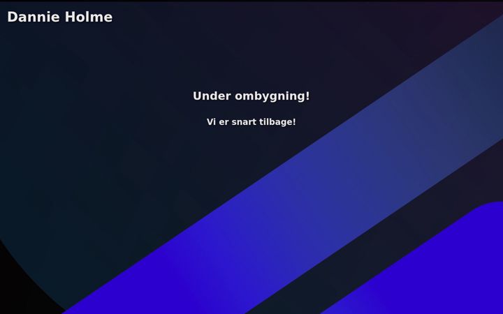 Screenshot of dannieholme.dk
