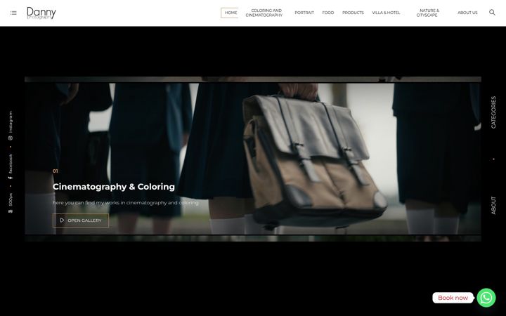 Screenshot of dannyagha.com