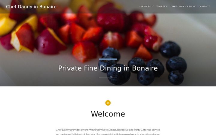 Screenshot of dannybonaire.com