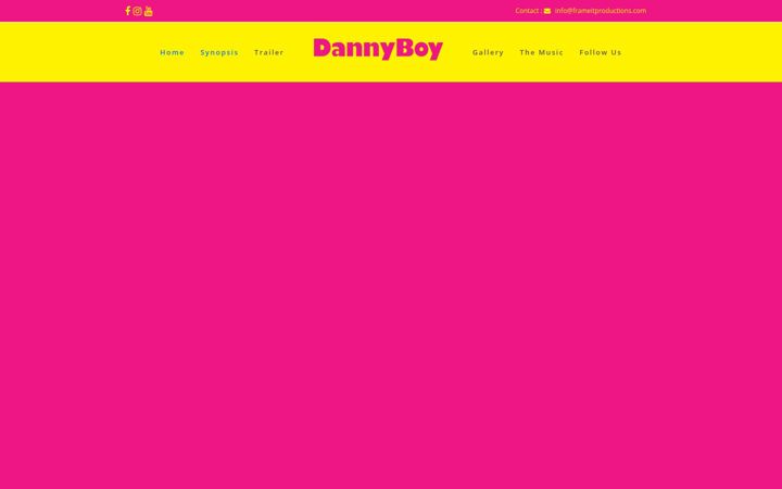 Screenshot of dannyboyfilm.com