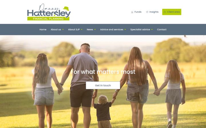 Screenshot of dannyhattersleyfp.co.uk
