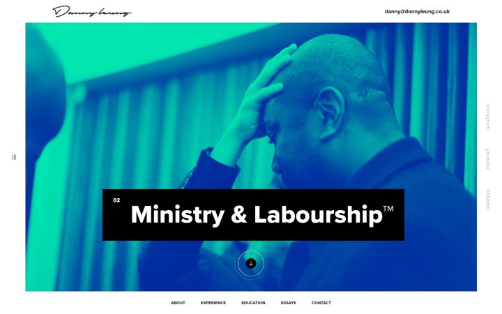 Screenshot of dannyleung.co.uk