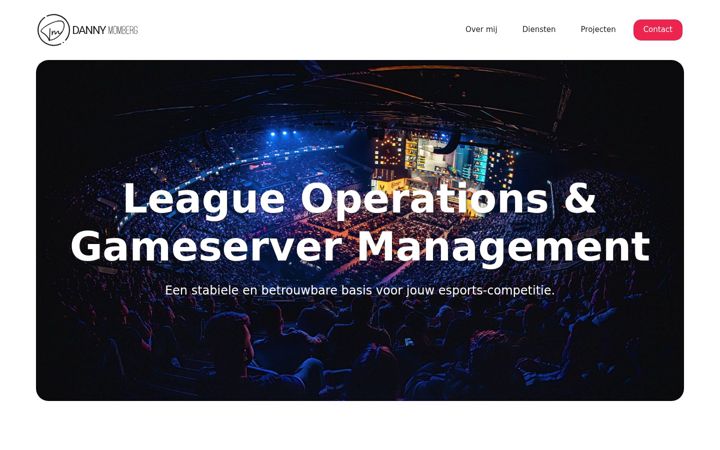 Screenshot of dannymomberg.nl