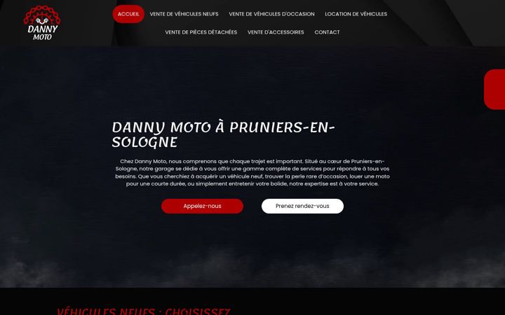 Zrzut ekranu dannymoto.fr