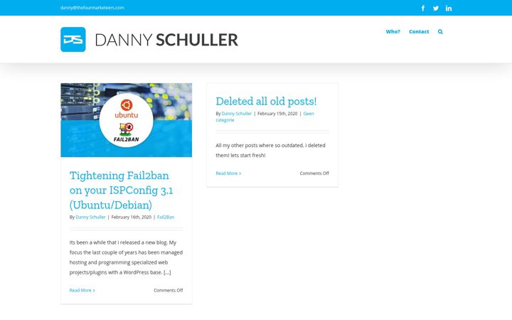 Skjámynd af dannyschuller.nl