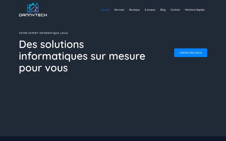Zrzut ekranu dannytech.fr