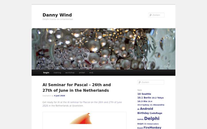 Screenshot of dannywind.eu